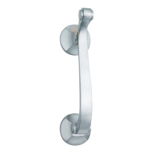 Scroll Front Door Knocker - 150mm - Satin Chrome