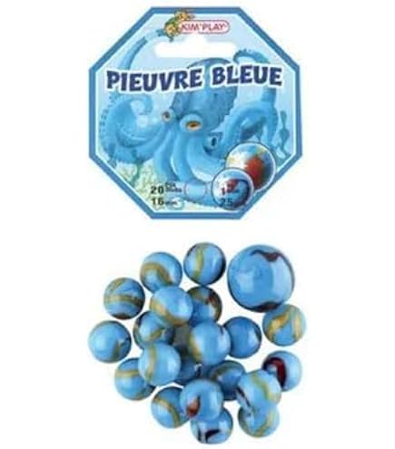 20+1 Billes Licorne Multicolores Kim'Play - Marbles En Verre - Jouet Traditionnel Pour Enfants