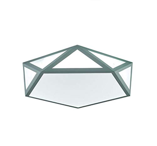 Preisvergleich Produktbild LIGHT Geführter geometrischer Diamant des geometrischen Diamanten der Deckenleuchte Wohnzimmerlampenschlafzimmerlampe kreativer moderner Minimalist Hell (Farbe : Blue-Tricolor light, watt : 48)