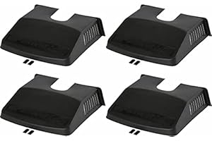 My Garden Essentials® 4 x Drain Cover, Black Plastic Grid Pipe Cover Ventilated, Prevents Blockages To Drains