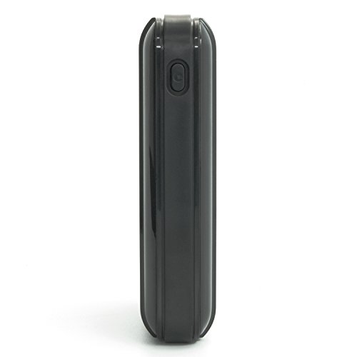 Iphone 5 5s 5c Powerbank 12000 mAh Extern Ladegerät Extern Batterie AKKU Zusatzakku mit 5 Adapter für Unterwegs für iPhone 4S 5 und Ipad (Schwarz) - 5