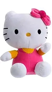LiLted Soft Plush Stuffed Cute Kitty Toy for Kids Boys Girls (22 cm, Pink)
