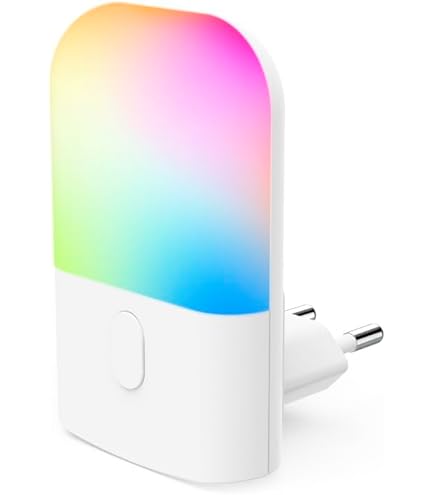 Luce notturna a LED, sensore crepuscolare e di movimento, accensione