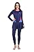 Rovars W422 Navy Blue_M Polyester One Piece Swim Suit, Medium (Navy Blue)