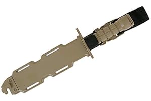 BIG DRAGON CYMA DUMMY BAYONET M9 MILSIM FINTO COLTELLO IN PLASTICA E LAMA IN GOMMA TAN PER SERIE M4 SOFTAIR HY-015 TAN