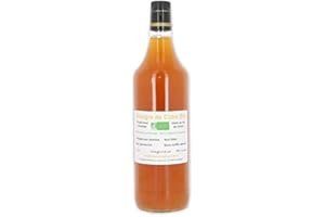 INFUN Vinaigre de cidre bio non pasteurisé vieilli en fût de chêne 1L - Made in Calvados