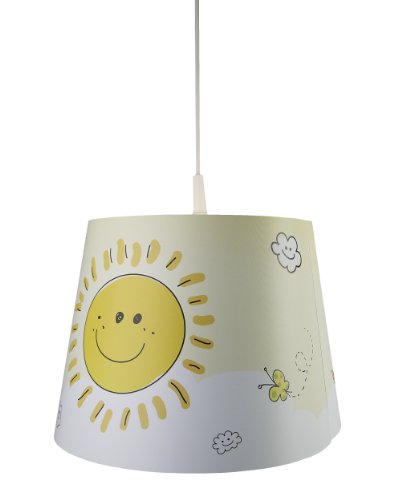 Niermann Standby 149 E27 Edison Screw 60 Watt Sunny Pendant Lamp, White/ Yellow