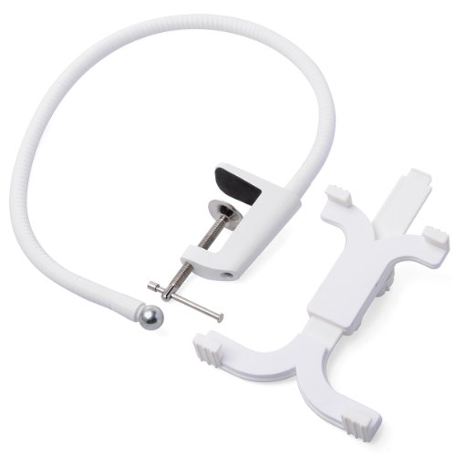 Xcellent Global Faule flexible Schreibtisch-Tabelle 360 Grad-360 Desktop-Ständer Lazy Bed Tablet Halter Halterung für iPad Samsung Air 5 weiß - 2