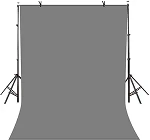 EYUVAA LABEL Lycra Wrinkle Resistant Gray Screen Photography Background Cloth for Photoshoot Portrait Video Shooting (8x12 ft) (Gray)