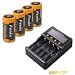 Produktbild Fenix Ladegerät AREC2+ mit 4 Stk CR123A 3,7V Akkus (16340) ARB-L16-700