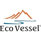 Eco Vessel Kids Robot Insulated Stainless Steel Water Bottle with Flip Straw, Frost Blue