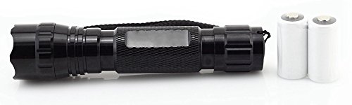 TGLOE (Tm) -WF-501B UV LED UV Taschenlampe Ultraviolett + Holster Schwarzlicht + 2* CR123 Batterie - 6