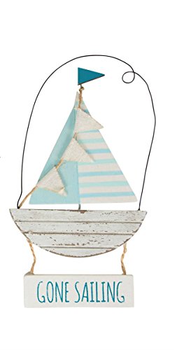 Sass & Belle Segelboot "Gone Sailing" Shabby Chic Schild zum Aufhängen
