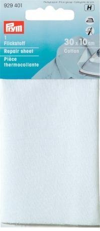 Flickstoff Cotton 12 x 45 cm weiß zum Bügeln 929401