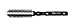 Denman International Ltd Protip 110 Brush Ceramic Radial Monofilament 38mm Black
