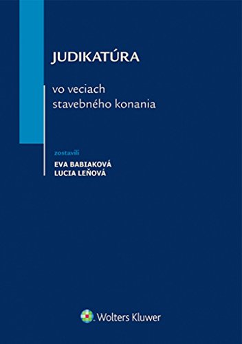 Preisvergleich Produktbild Judikatúra vo veciach stavebného konania (2015)