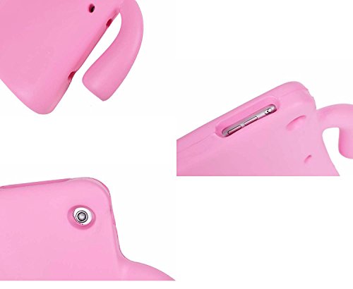 FUQUN iPad 2/3/4 Hülle- Superleicht EVA Foam Stoßfest Kinderfreundlich Kinder Schutzhülle Handgriff Handle und Standfunktion für Apple IPad 2/ Ipad 3 / Ipad 4 – rosa - 4