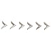 Produktbild 6pcs Blusenhemd Metallic Metall Spitzer Kragen Clips Flügelspitzen Silber