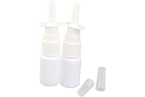 NIDONE 2Pcs vuoti ricaricabili in plastica bianca bottiglie spray nasale pompa spruzzatore contenitore fiala pentola per acqua salina lavaggio applicazioni bottiglie di plastica