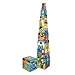 Colorful M & D Deluxe 10-Piece Alphabet Nesting And Stacking Blocks With Carrying Case