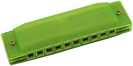 10 Holes C Tune Harmonica Resin Polyphony Beginner Fashion Entry Level Rock Harmonica,C-130*30*25MM