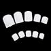 FACILLA® BeautyLife 500 White UV Gel Acrylic Fake False Toe Nail Art Tips [Misc.]