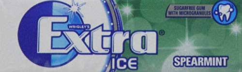 Wrigley's Extra Ice Spearmint Chewing Gum 10 Pieces x 30 Wrigley's Extra Ice Spearmint Chewing Gum 10 Pieces x 30