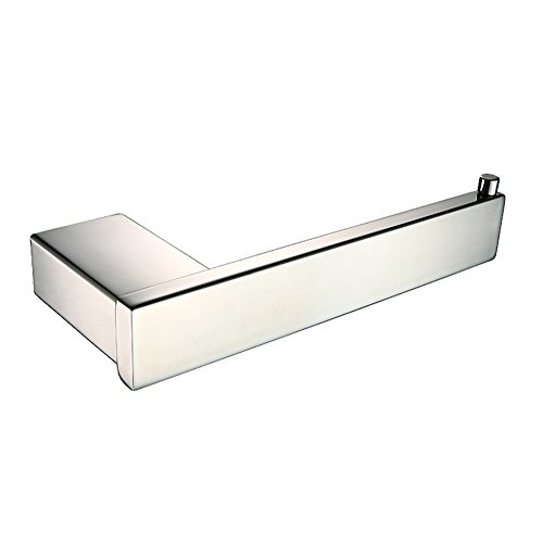 Aothpher Toilettenpapierhalter aus Edelstahl, matt | hochwertiger Klopapierhalter - WC-Papierhalter zum Bohren ohne Deckel, 18*7.5*3 cm