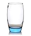 Produktbild HHXWU Tasse Weinglas Glas Wasserglas Milchbecher Haushalt Farbbecher, blau 6 350ML