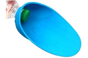 PETIOTO Abbeveratoio portatile | Silicone, senza BPA | Adattabile a qualsiasi tipo di bottiglie, per tutti i tipi di animali domestici (cani, gatti, ecc)