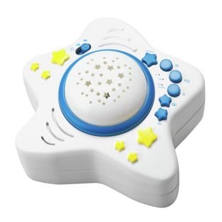 Chad Valley Baby Night Time Projector. Project images to soothe your baby into a peaceful sleep. Choose from a selection of natural sounds or vocal melodies to accompany the fascinating projections.