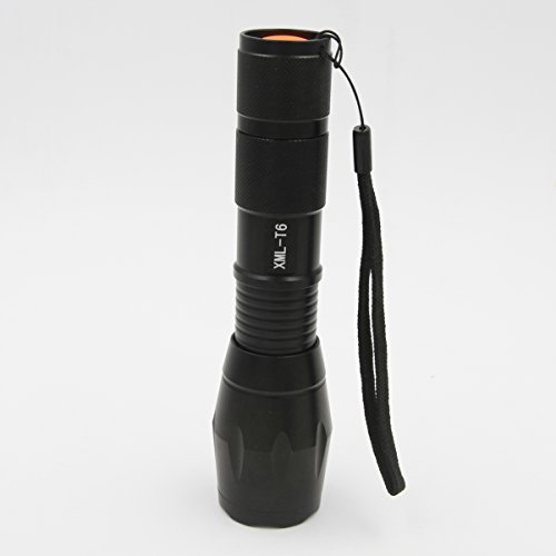 Lawevan® LED CREE XM-L T6 1600 Lumen Taschenlampe 5 Modi Einstellbare Zoomable Taschenlampen+18650 Akku+USB Ladegerät - 5