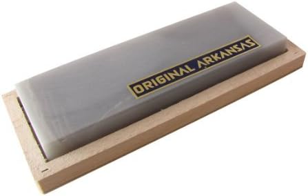 Remos sharpening stone hard Arkansas 150 x 50 mm in wooden box 170x68 mm