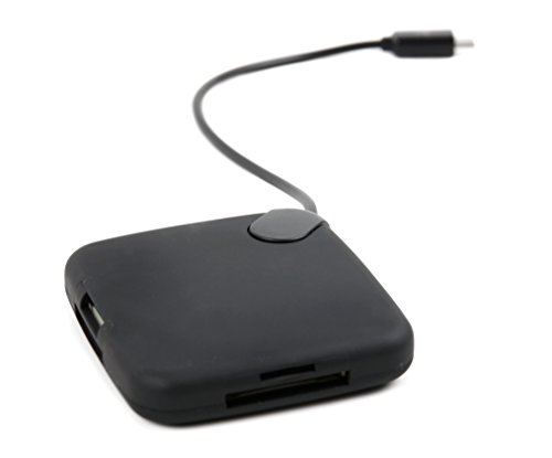 Für Ihr LENOVO Tab 3 7 Inch, Tab 3 7 Zoll, Lenovo miix 310, Lenovo Miix 510, Lenovo Tab 2 A7-20, Lenovo Tab 2 A10-30 und Lenovo Tab 2 A7-10 Tablet: USB Hub Kartenlesegerät | Card Reader (3x USB, MS, M2, SD(HC), T-Flash, DC/AC - 2