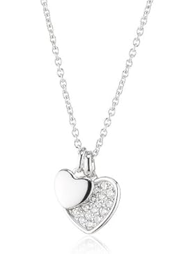 Fossil Damen Halskette 925 Sterling Silber Zirkonia weiß JFS001960