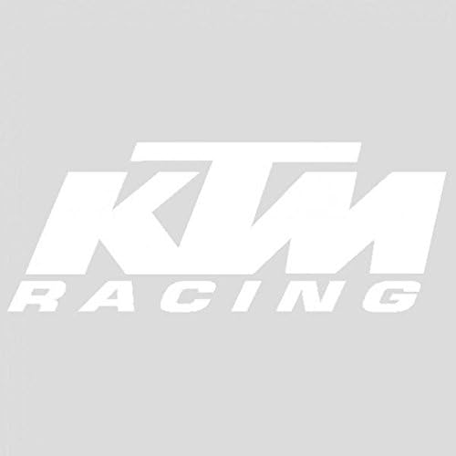 KTM Racing Sticker pre-spaced – White – 10 cm