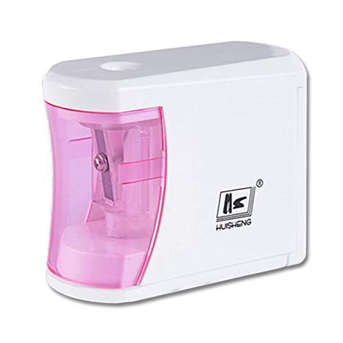 Preisvergleich Produktbild fggfgjg HS914 Creative Home Office Schule Desktop Elektrische Bleistiftspitzer Schreibwaren (White & Pink)