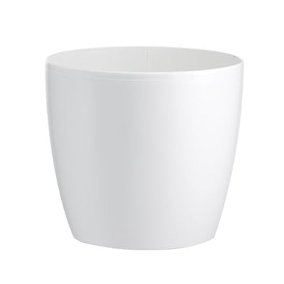 Herstera 09742 Cache pot 22 x 20 cm blanc