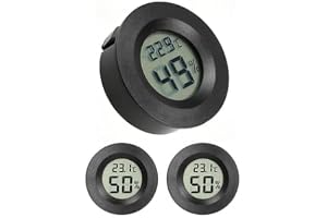 3 stycken digitala digitala digitala minihygrometer termometer inomhus, exakt fuktmätare och rumstermometer för vardagsrum, k