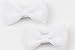 Mytoptrendz® Kids Girls Small Bow Hair Clip Pin Cute Little Bow Knot Hair Clips on Beak clip (White 1 pair )
