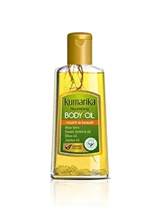 Kumarika Nourishing Body Oil, 100% Natural Extracts, Herbal Olive Oil, Daily Use Moisturiser, 200ml, Pack of 3