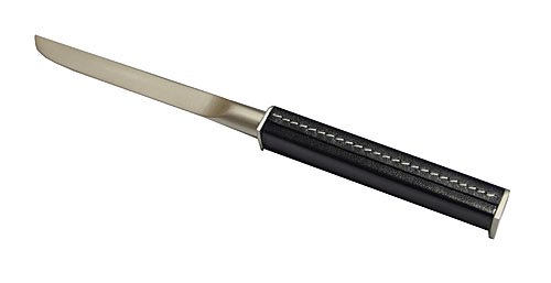 Preisvergleich Produktbild Edler Brieföffner mit schwarzem Griff in Leder Optik