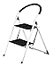 Produktbild MXYBD Trittleiter Leichter Anti-Rutsch-Klapphocker Stabile Stahlleiter mit Handgriff Anti-Rutsch und breitem Pedal (Farbe : Schwarz)