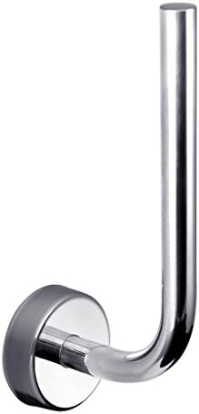 KapitanVertical Spare Toilet Roll Holder Stainless Steel 18/10, Self Adhesive Or Screws Mounting, Polished Finish, Made in EU, 20 Years Warranty