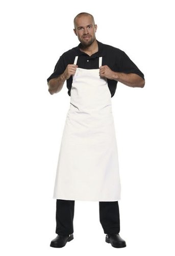 Karlowsky Latzschürze Basic Küchenschürze weiß