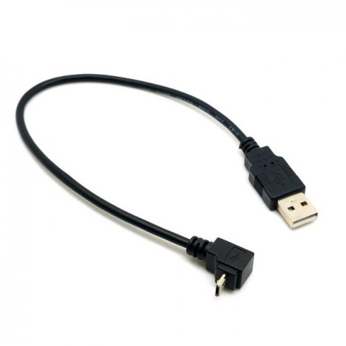 Chenyang 2St USB 2.0 Kabel männlich, Micro-USB-Up & Down Winkel 90 Grad für Handy-Tablet - 3