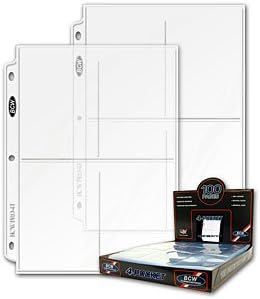 20 (Twenty Pages) - Pro 4-Pocket Coupon Page (3.5 X 5 inches, top load pockets)