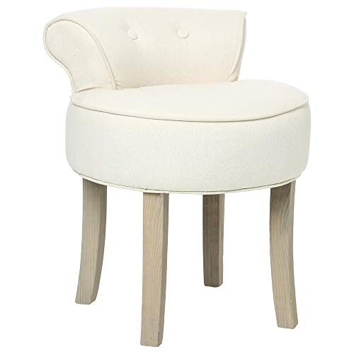 Vanity stool LINEN and COTTON Colour BEIGE Amazon.co.uk Kitchen