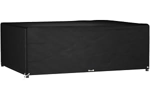 vidaXL Överdrag för trädgårdsmöbler 12 ölj. 230x165x80 cm rektangulärt
