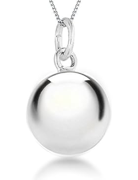 Tuscany Silver Rolokette Mit Anhänger Sterling Silber 16mm Ball 46cm/18zoll
